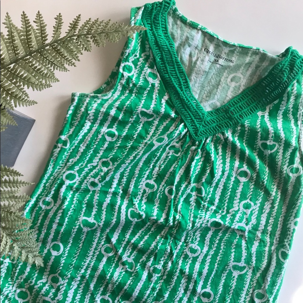 Croft and Barrow Green Shirt -Size xs